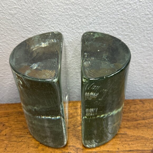 Mid-Century Modern Blenko Glass Bookends  (Set of 2) - Picture 4 of 16